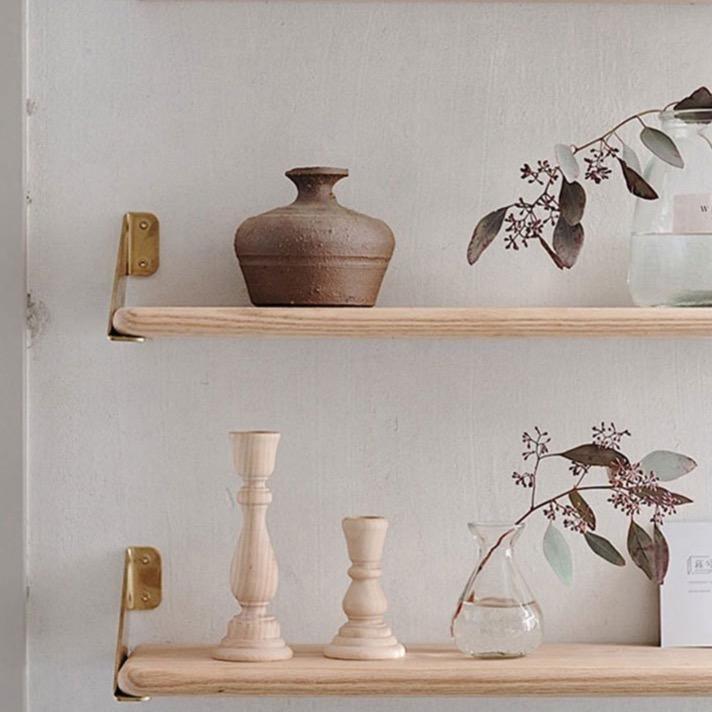 Sovrik Classic Wooden Candlestick | Ancient Design | Elegant Table Decor