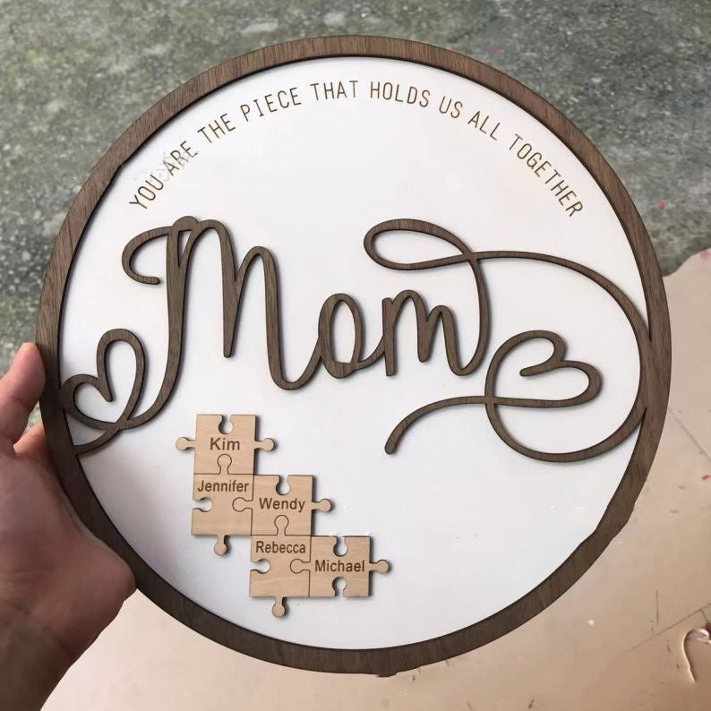 Sovrik Wooden Puzzle Decorations for Mother's Day