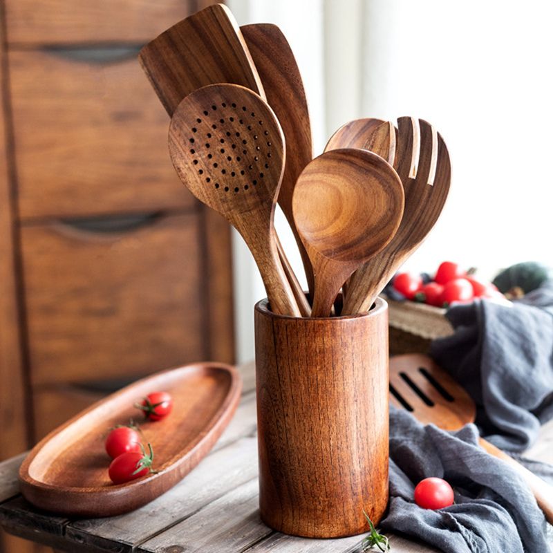 Multi-purpose Bamboo Cutlery Holder