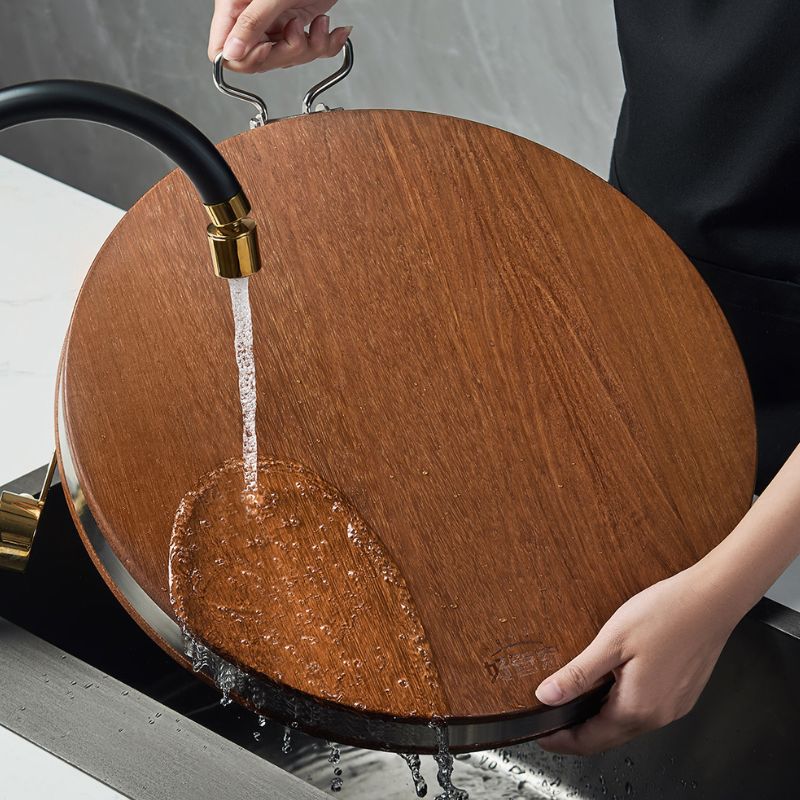 Solid Black Bamboo Cutting Board