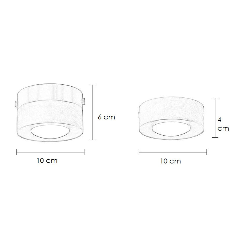 Sovrik - Ceiling lamp made of walnut wood with LED spotlight 