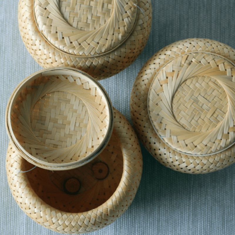 Woven Bamboo Food Container