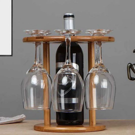 Bamboo Wine Glass Holder
