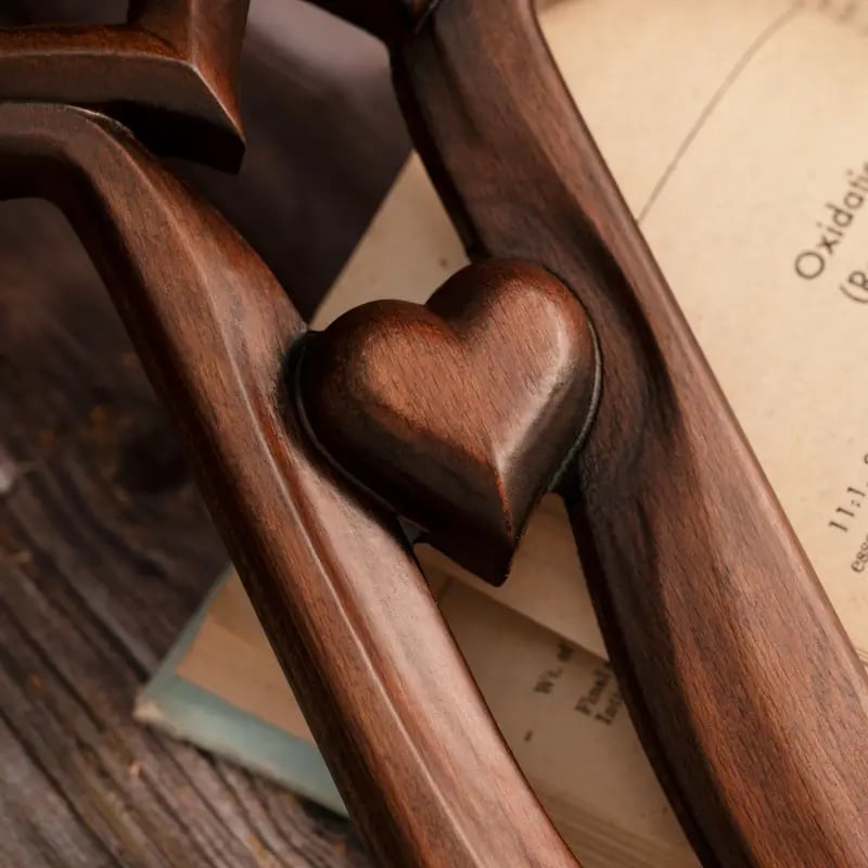 Sovrik Intertwined Heart Wooden Cross