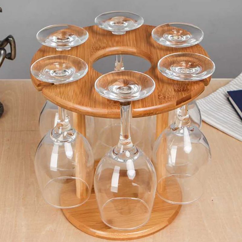 Bamboo Wine Glass Holder