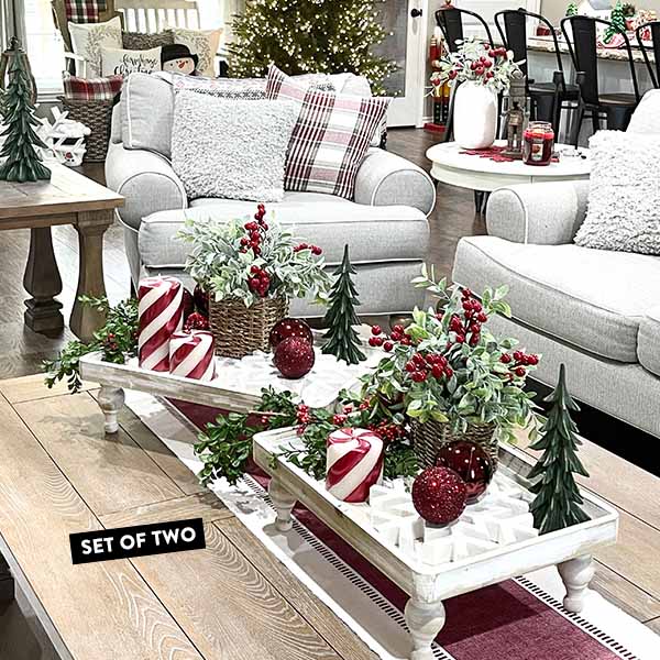 Sovrik Height Stand with Wooden Legs, Set of 2