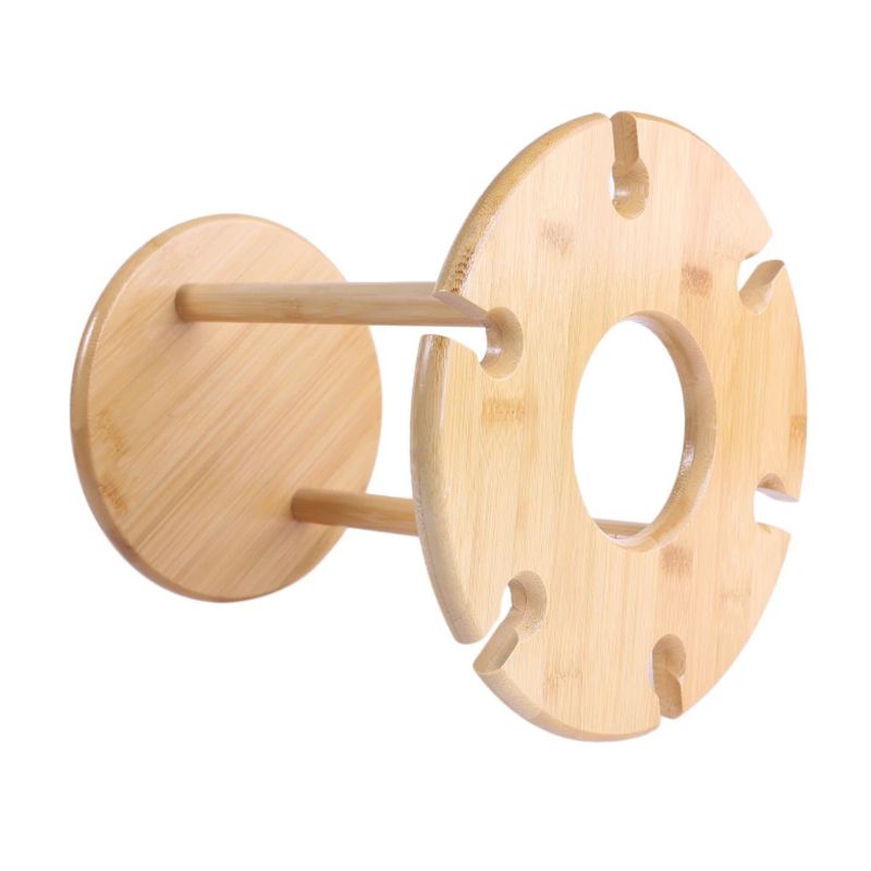 Bamboo Wine Glass Holder