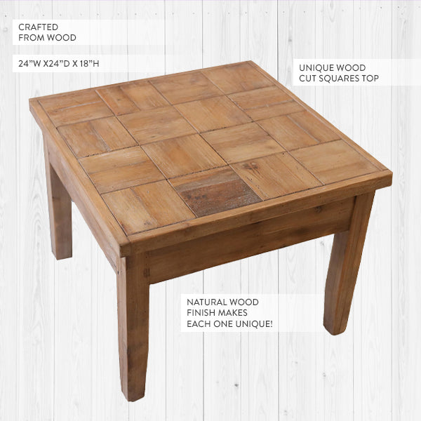 Sovrik Square Wooden Coffee Table