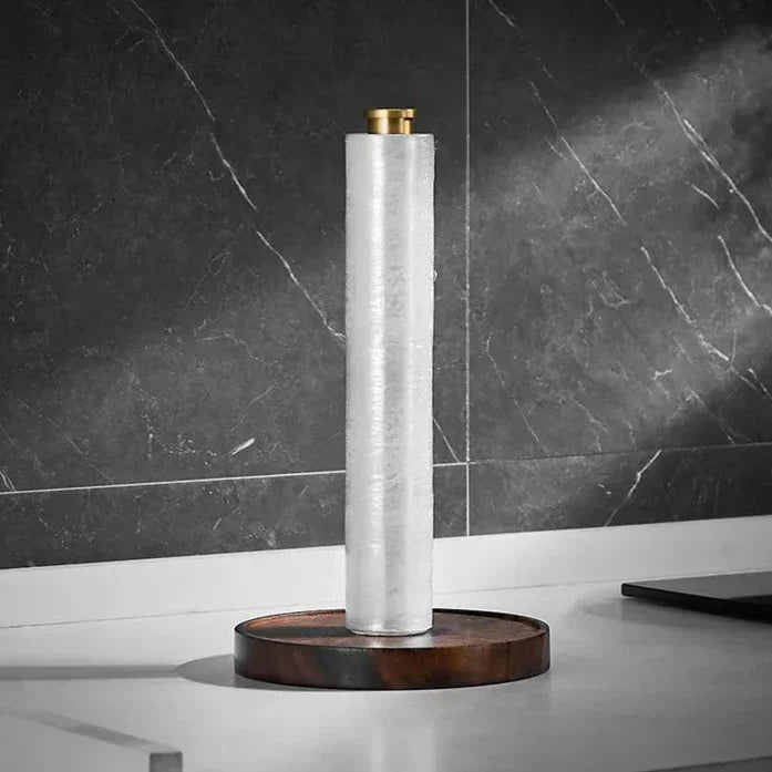 Sovrik - Reclaimed Walnut Paper Towel Holder for Stylish Kitchens
