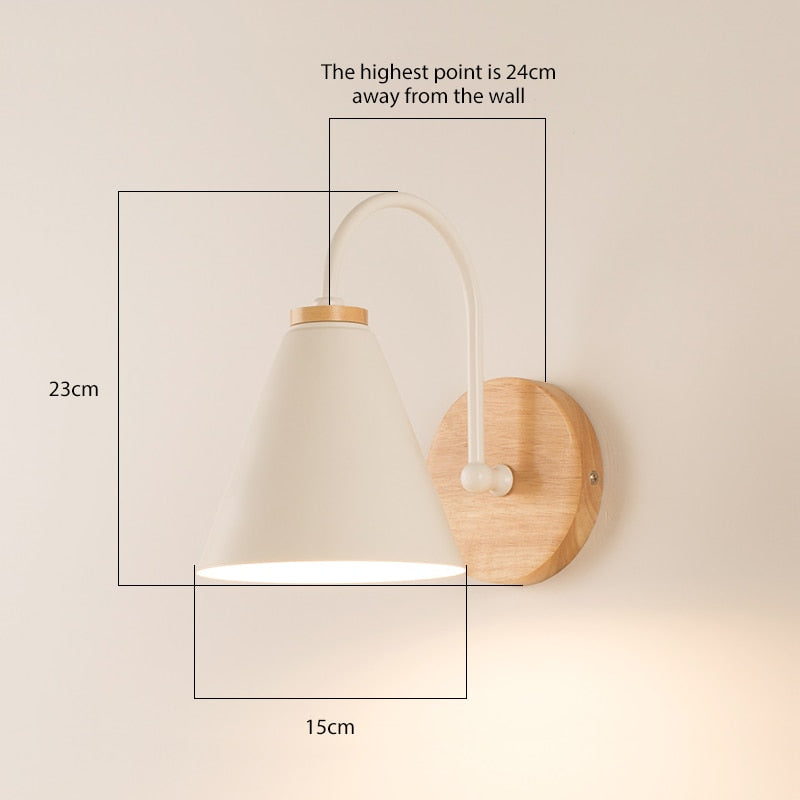 Sovrik Dunlampe Wooden wall lamp