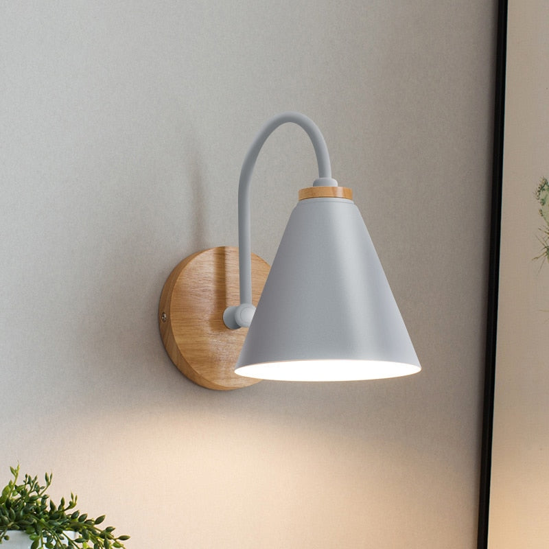 Sovrik Dunlampe Wooden wall lamp