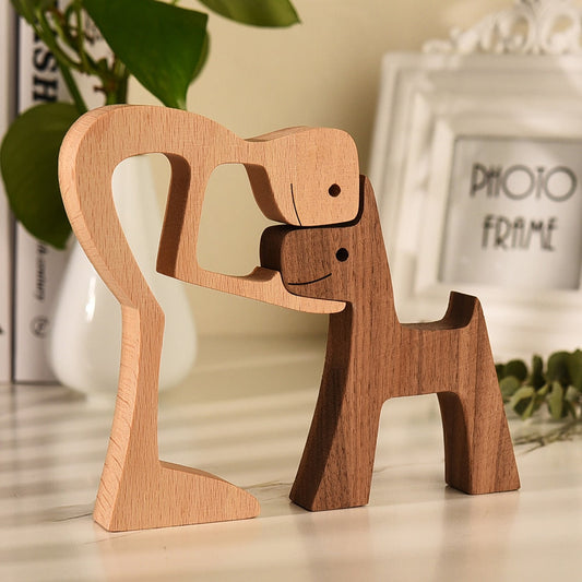 Sovrik Nordic Dog Sculptures in Wood