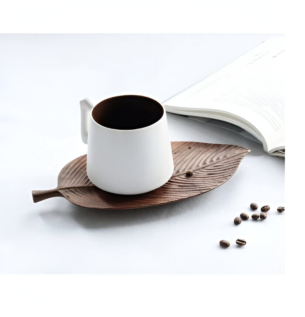 Sovrik Wooden Decoration Leaf Tray