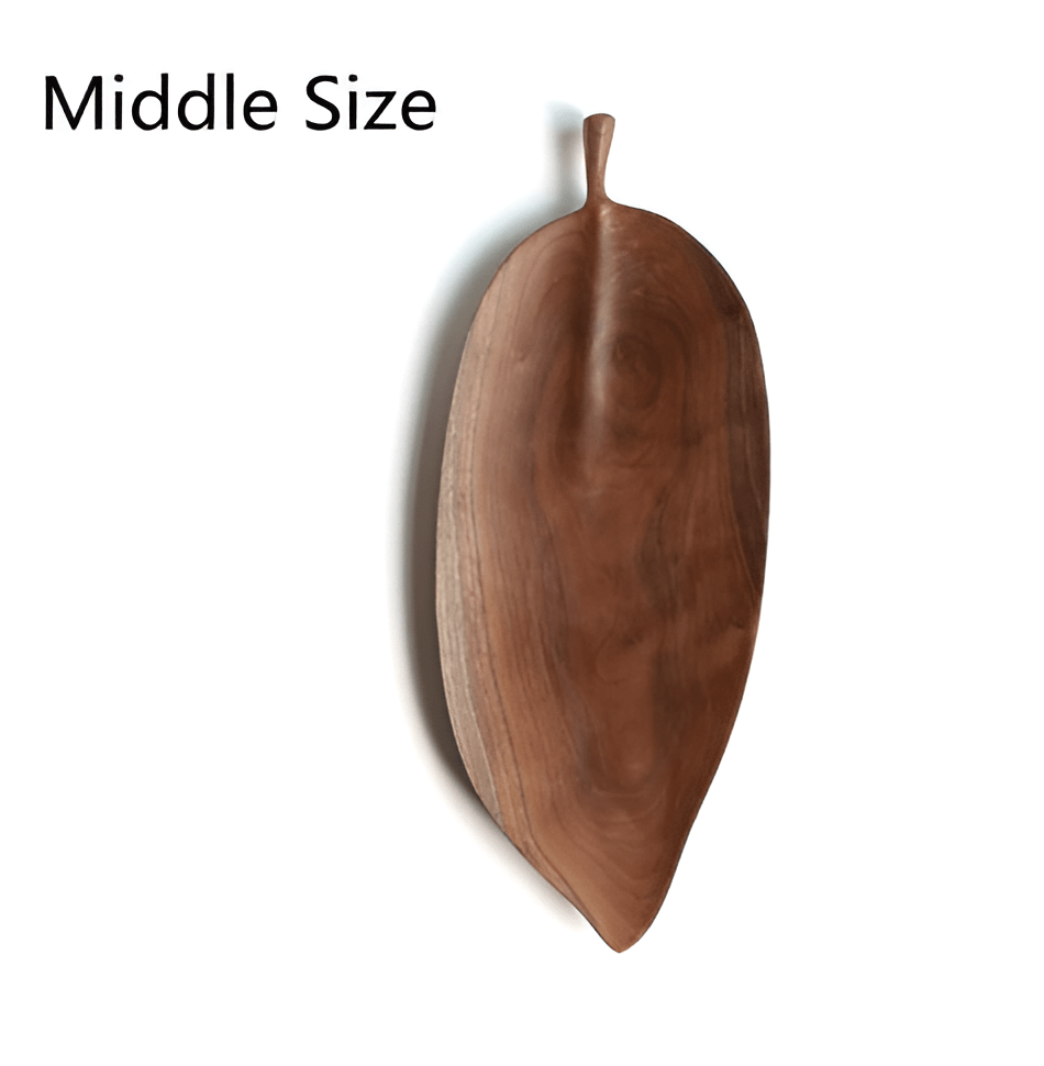 Sovrik Wooden Decoration Leaf Tray
