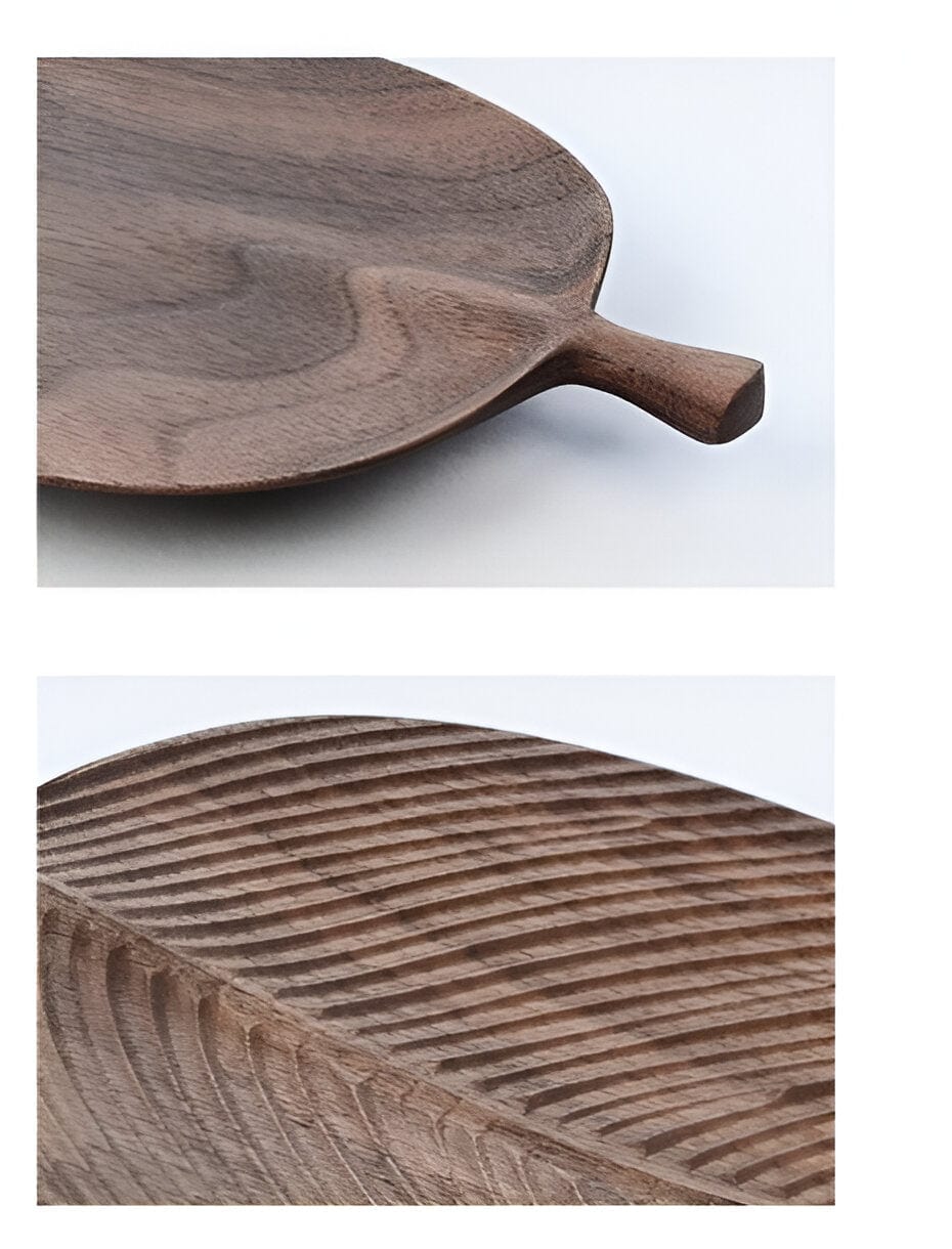 Sovrik Wooden Decoration Leaf Tray
