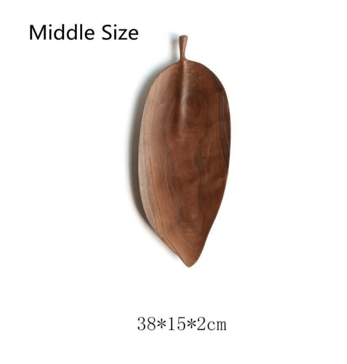 Sovrik Wooden Decoration Leaf Tray