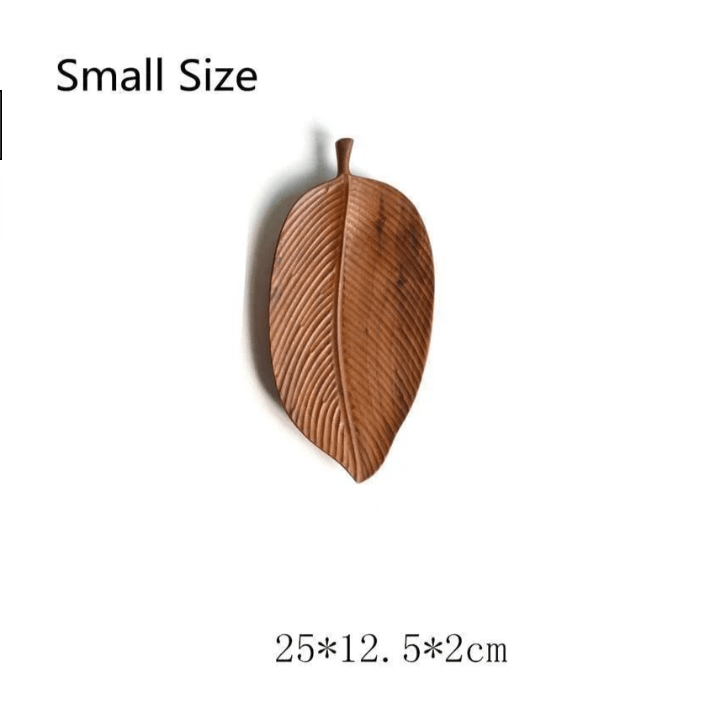 Sovrik Wooden Decoration Leaf Tray