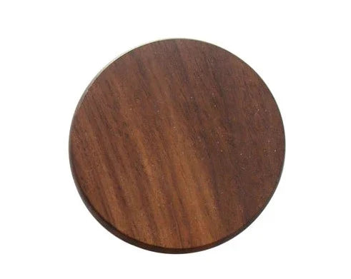 Walnut wood chest with decoration