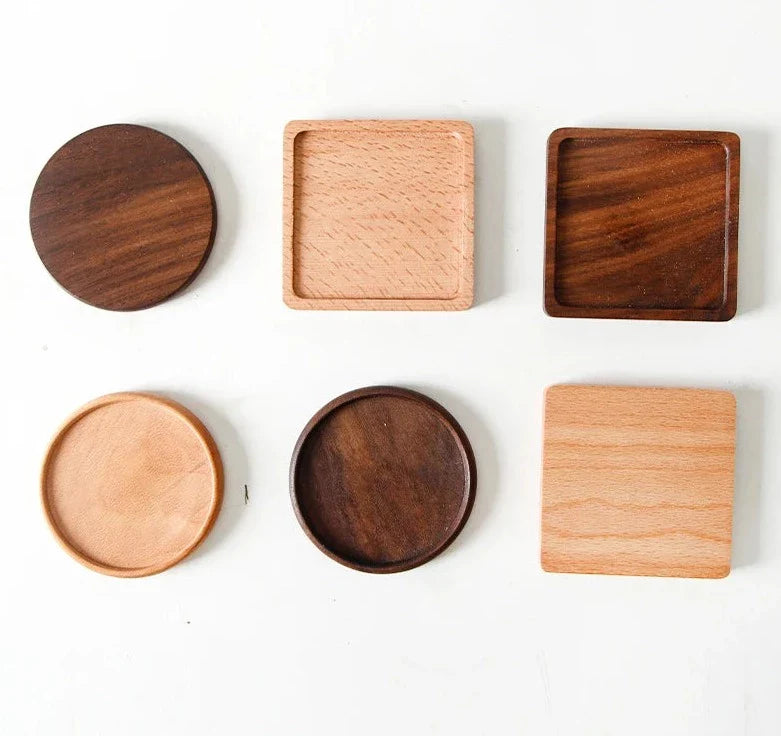 Walnut wood chest with decoration