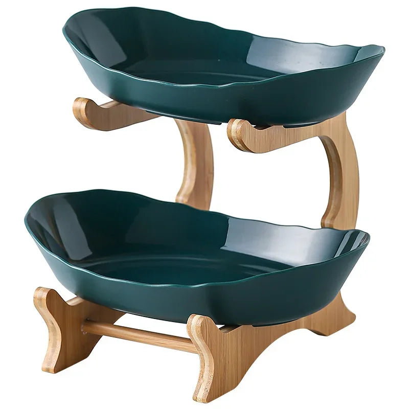 Sovrik Layered Wooden Fruit Bowl