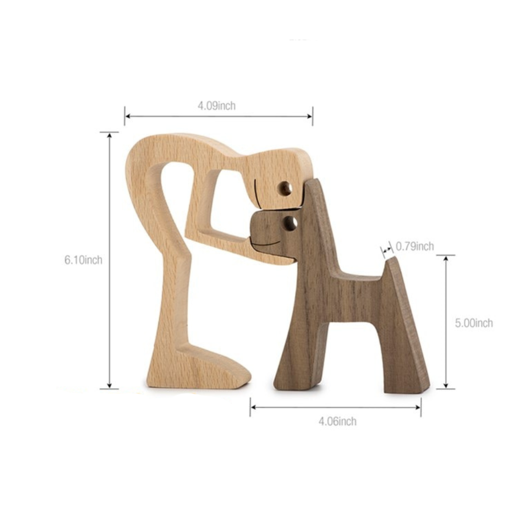 Sovrik Nordic Dog Sculptures in Wood