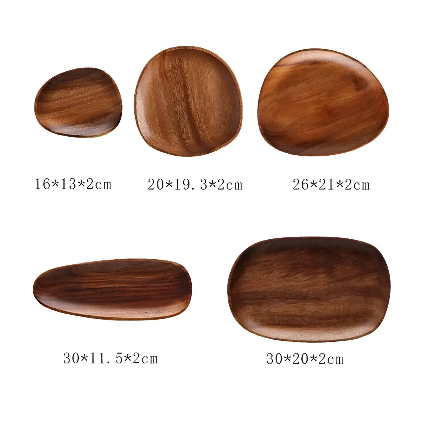Sovrik Table plates made of solid wood