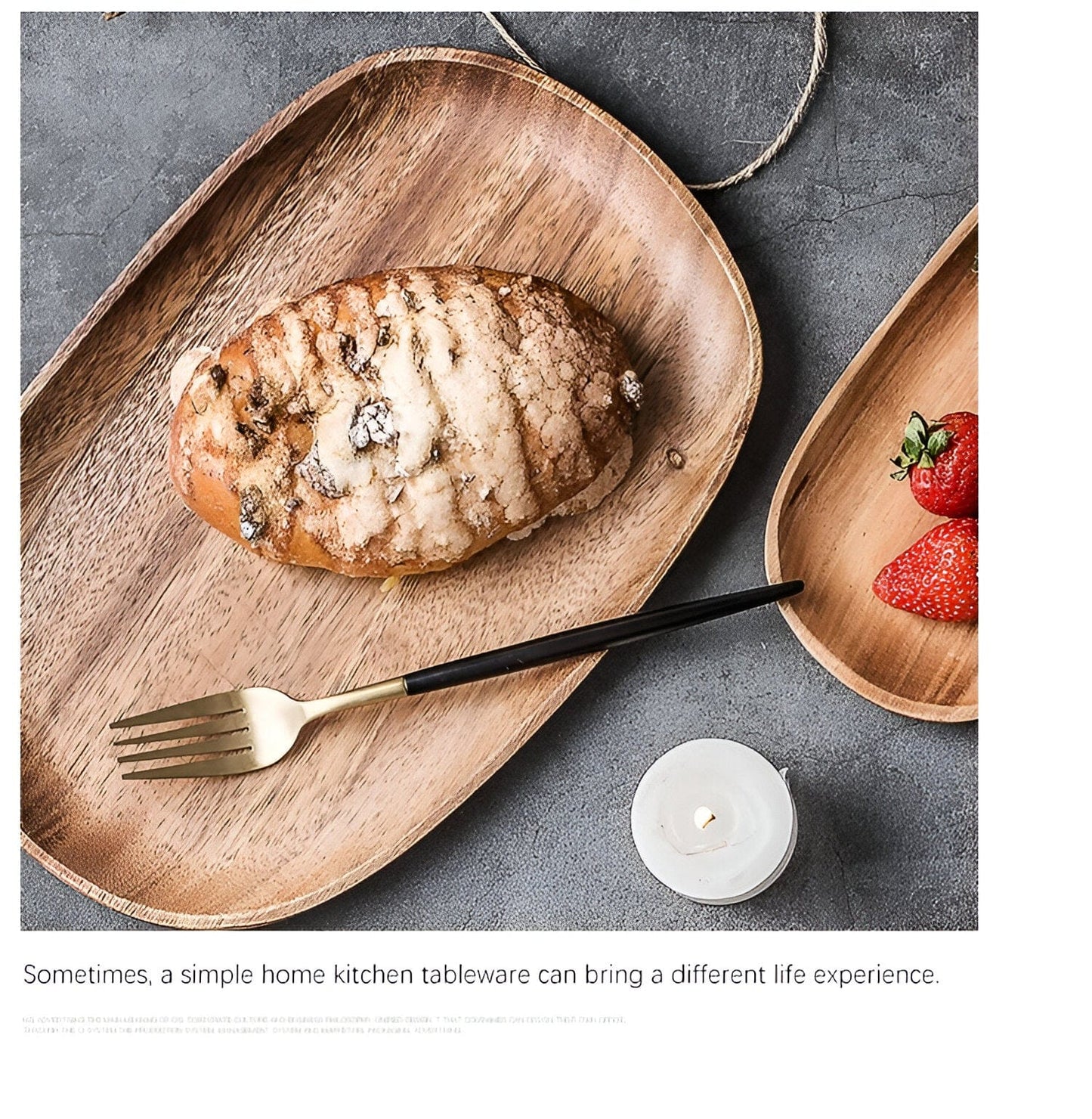 Sovrik Table plates made of solid wood