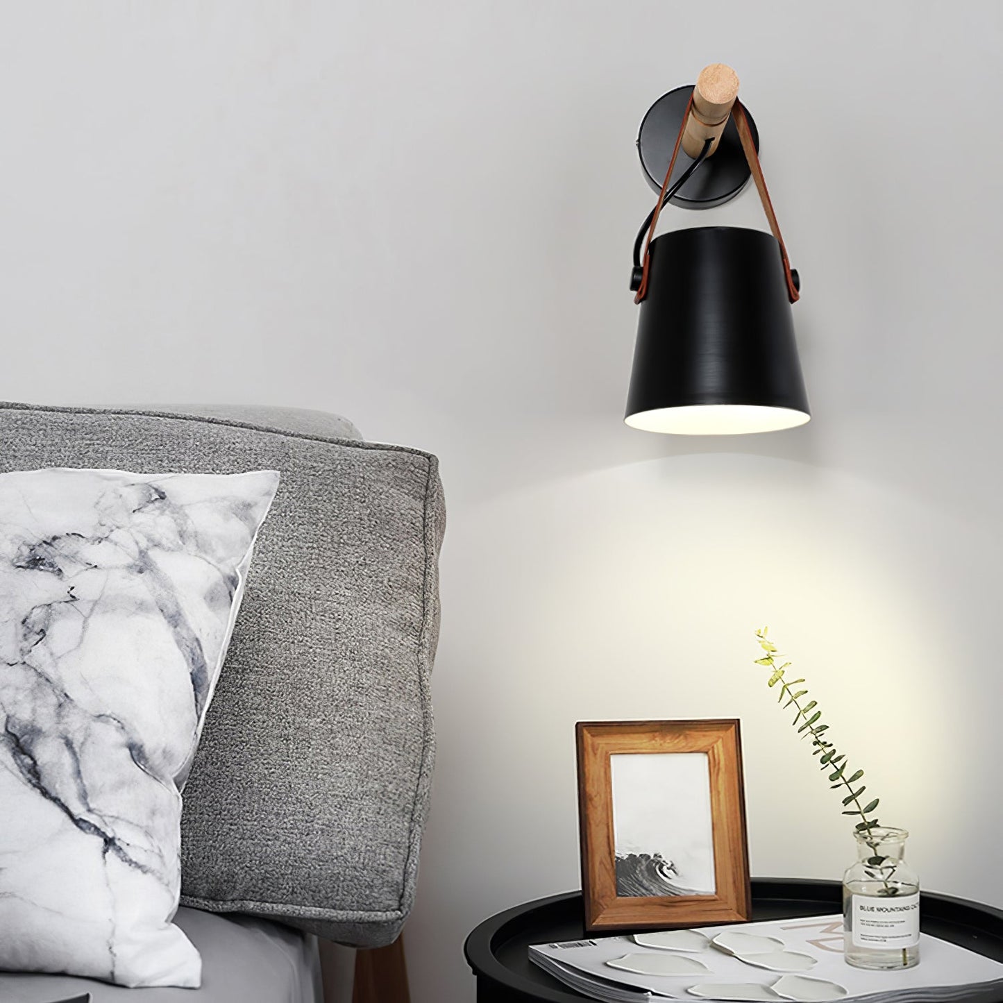 Sovrik Conical Wooden Wall Lamp | Modern Design | Eco-Friendly | Home Decor