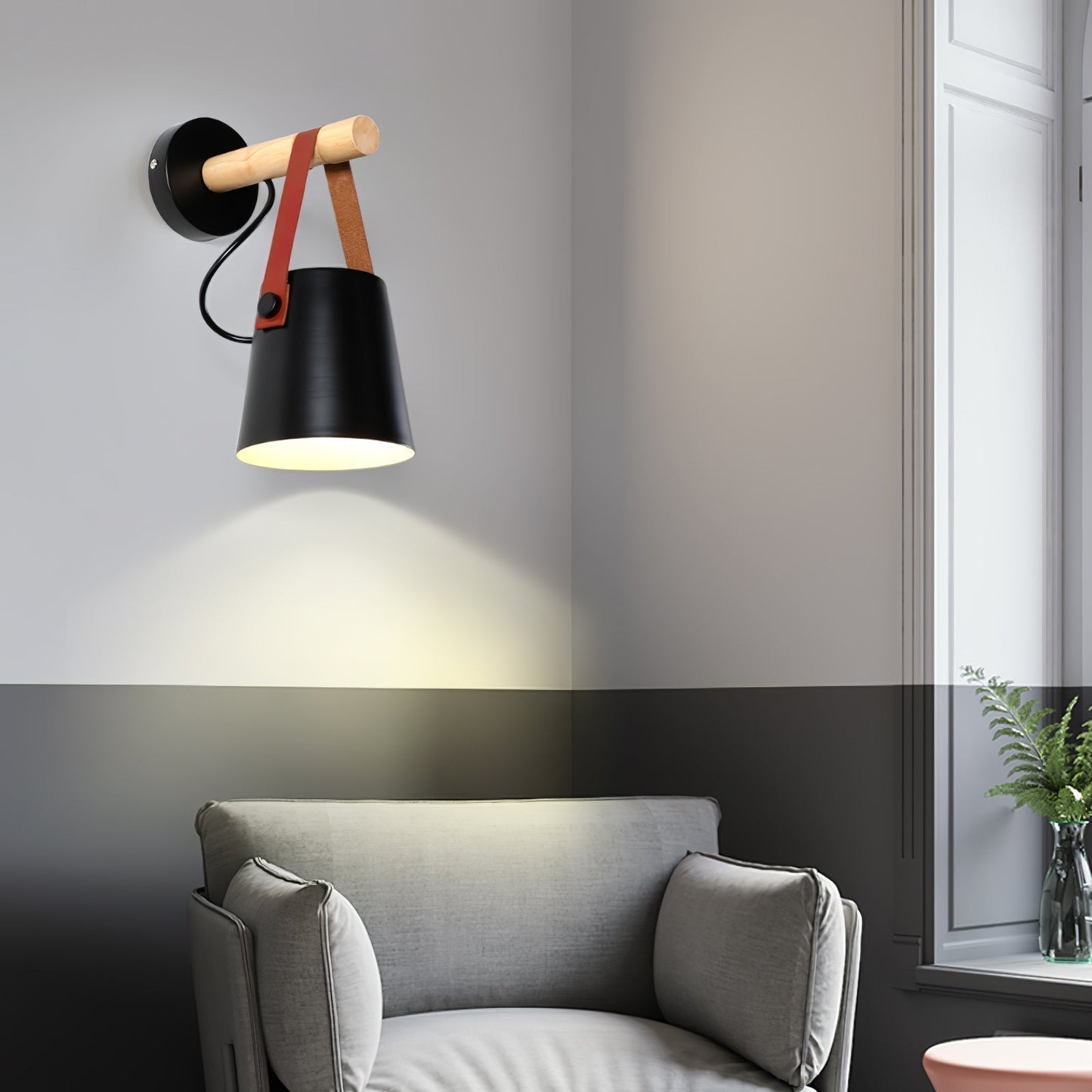 Sovrik Conical Wooden Wall Lamp | Modern Design | Eco-Friendly | Home Decor