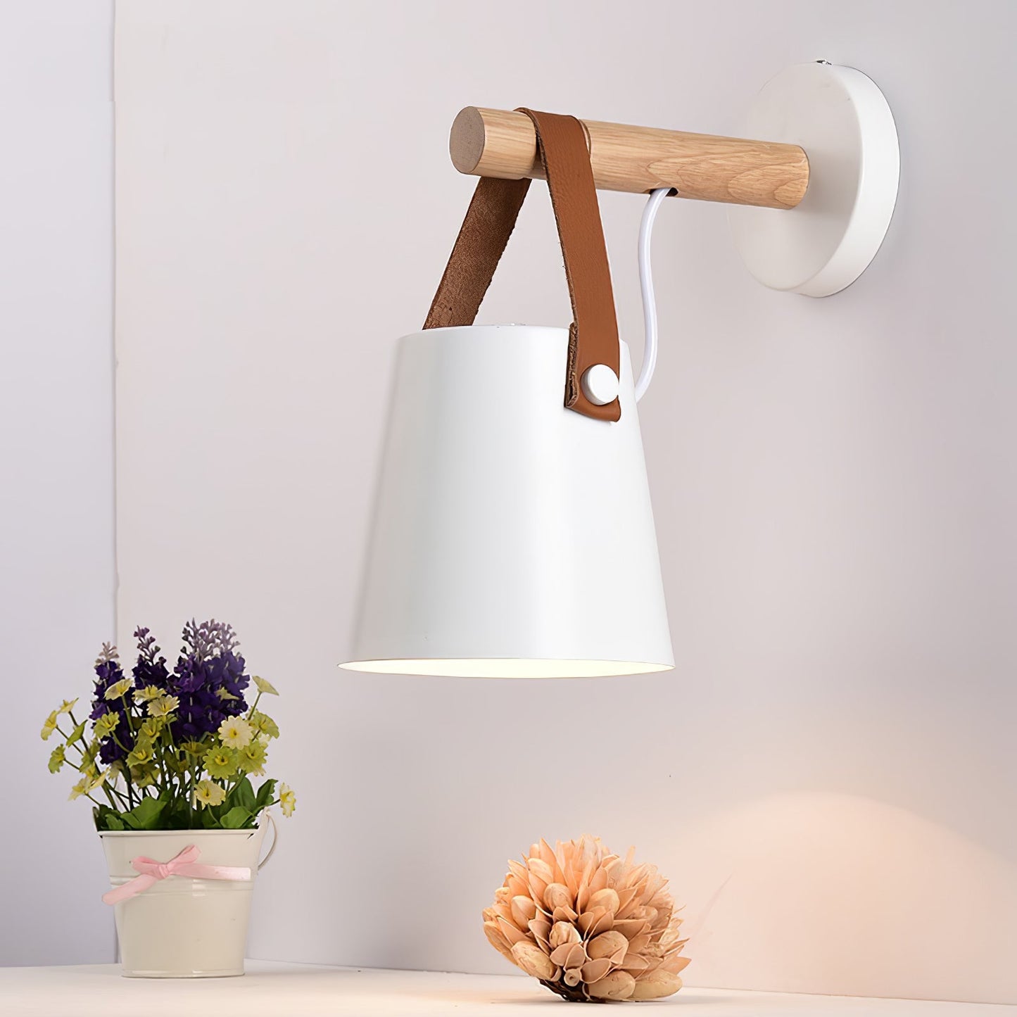 Sovrik Conical Wooden Wall Lamp | Modern Design | Eco-Friendly | Home Decor