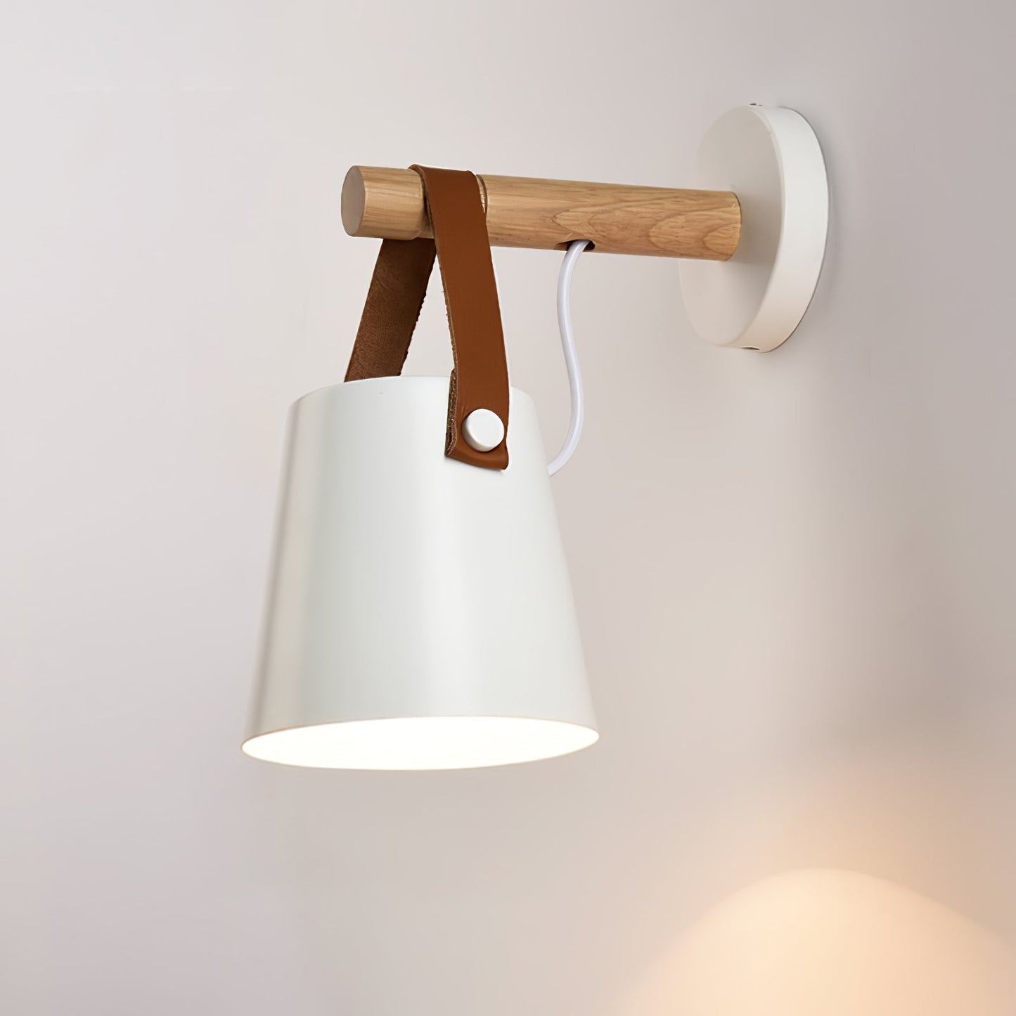 Sovrik Conical Wooden Wall Lamp | Modern Design | Eco-Friendly | Home Decor