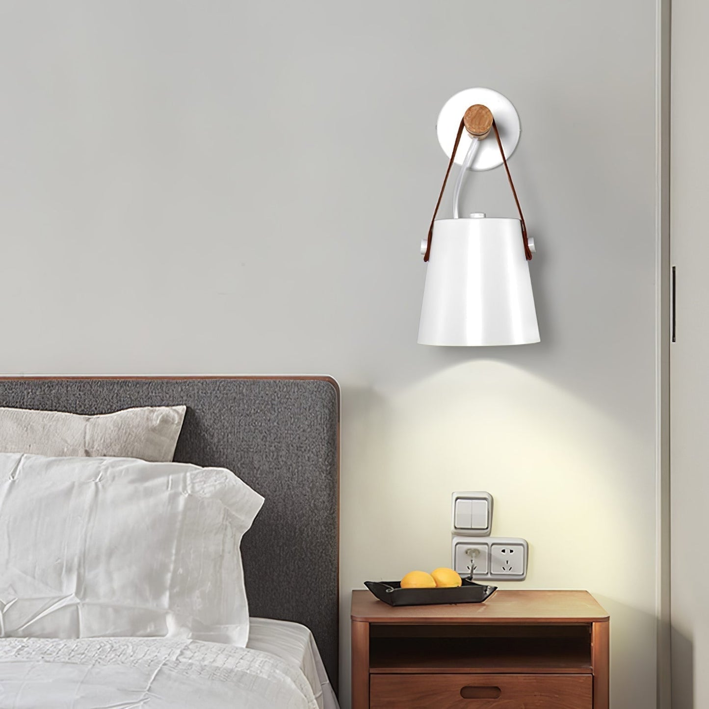 Sovrik Conical Wooden Wall Lamp | Modern Design | Eco-Friendly | Home Decor