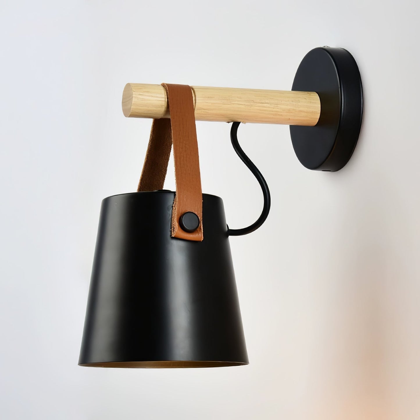 Sovrik Conical Wooden Wall Lamp | Modern Design | Eco-Friendly | Home Decor