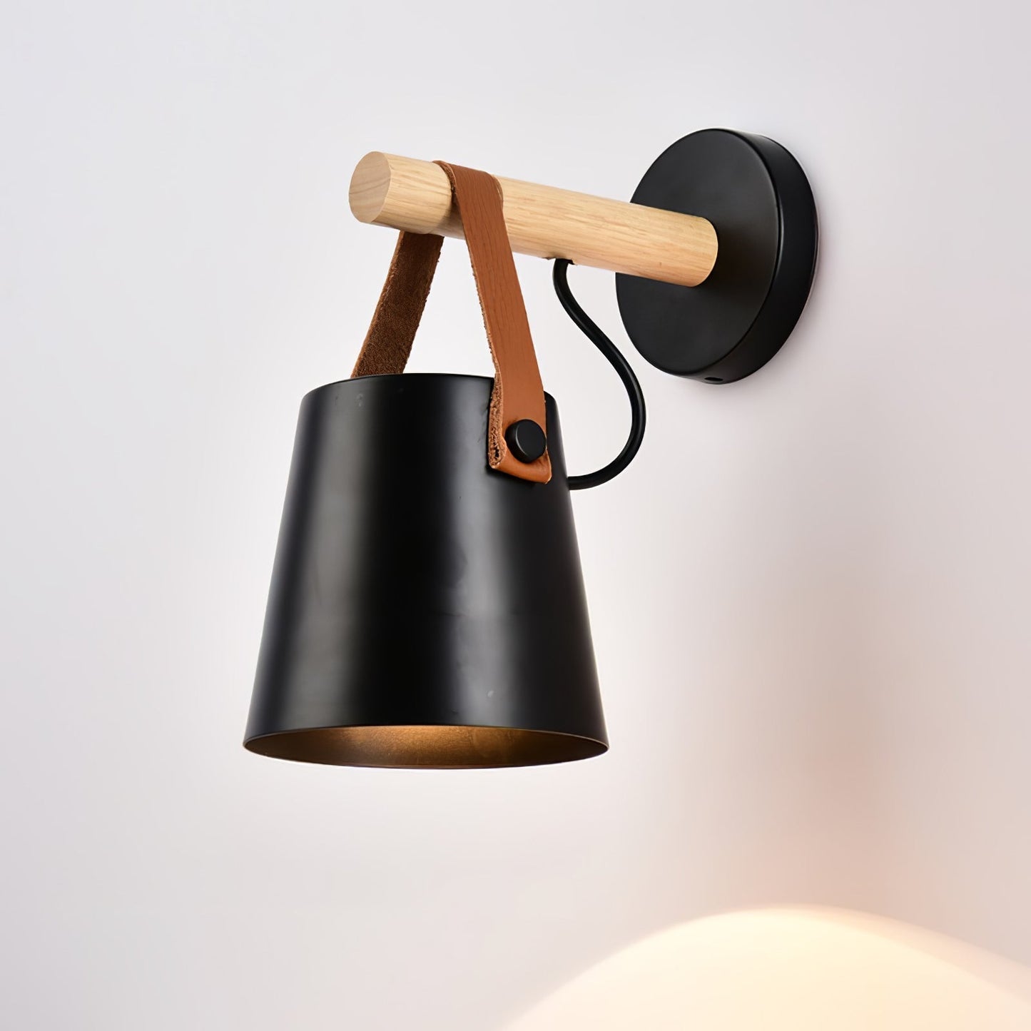 Sovrik Conical Wooden Wall Lamp | Modern Design | Eco-Friendly | Home Decor
