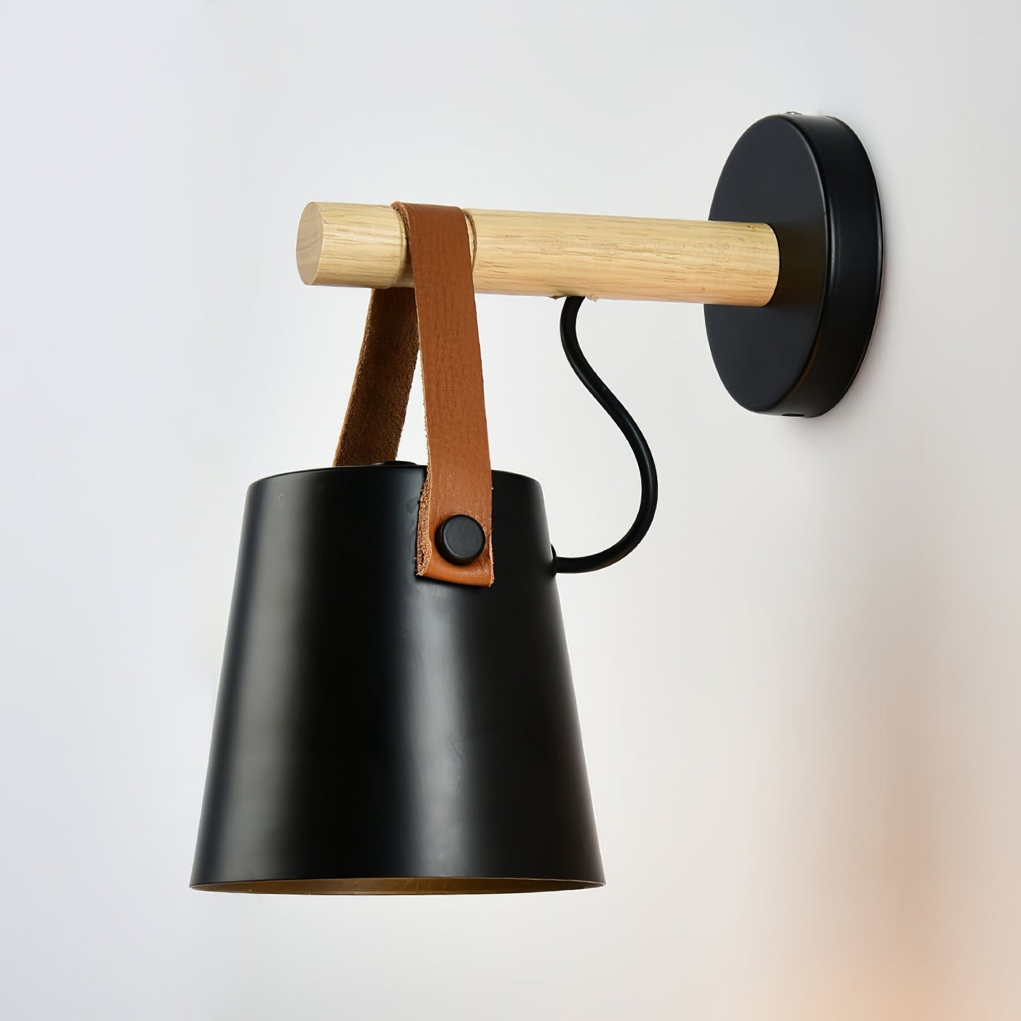 Sovrik Conical Wooden Wall Lamp | Modern Design | Eco-Friendly | Home Decor
