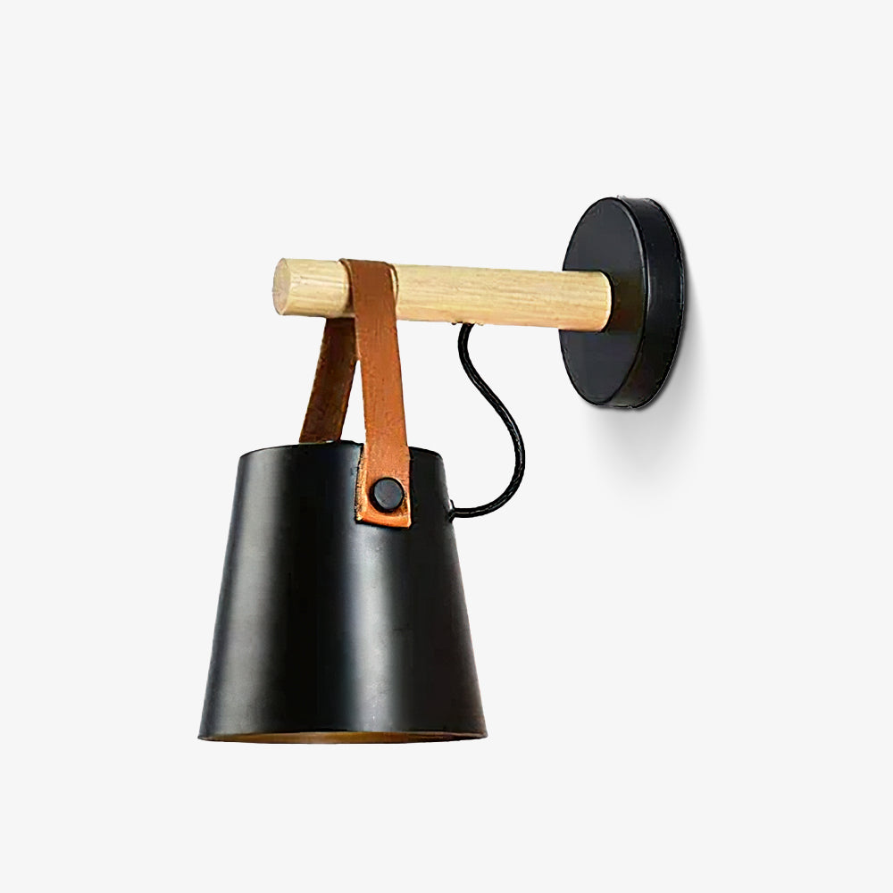 Sovrik Conical Wooden Wall Lamp | Modern Design | Eco-Friendly | Home Decor