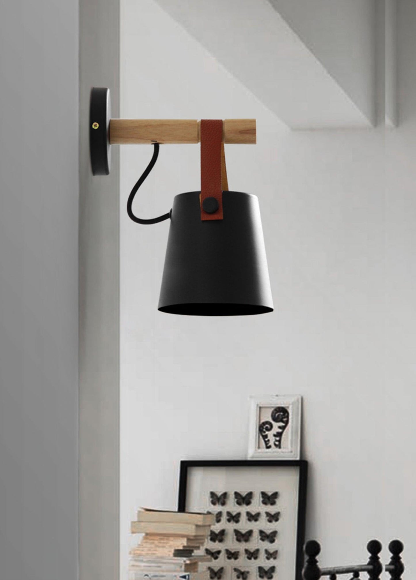 Sovrik Conical Wooden Wall Lamp | Modern Design | Eco-Friendly | Home Decor