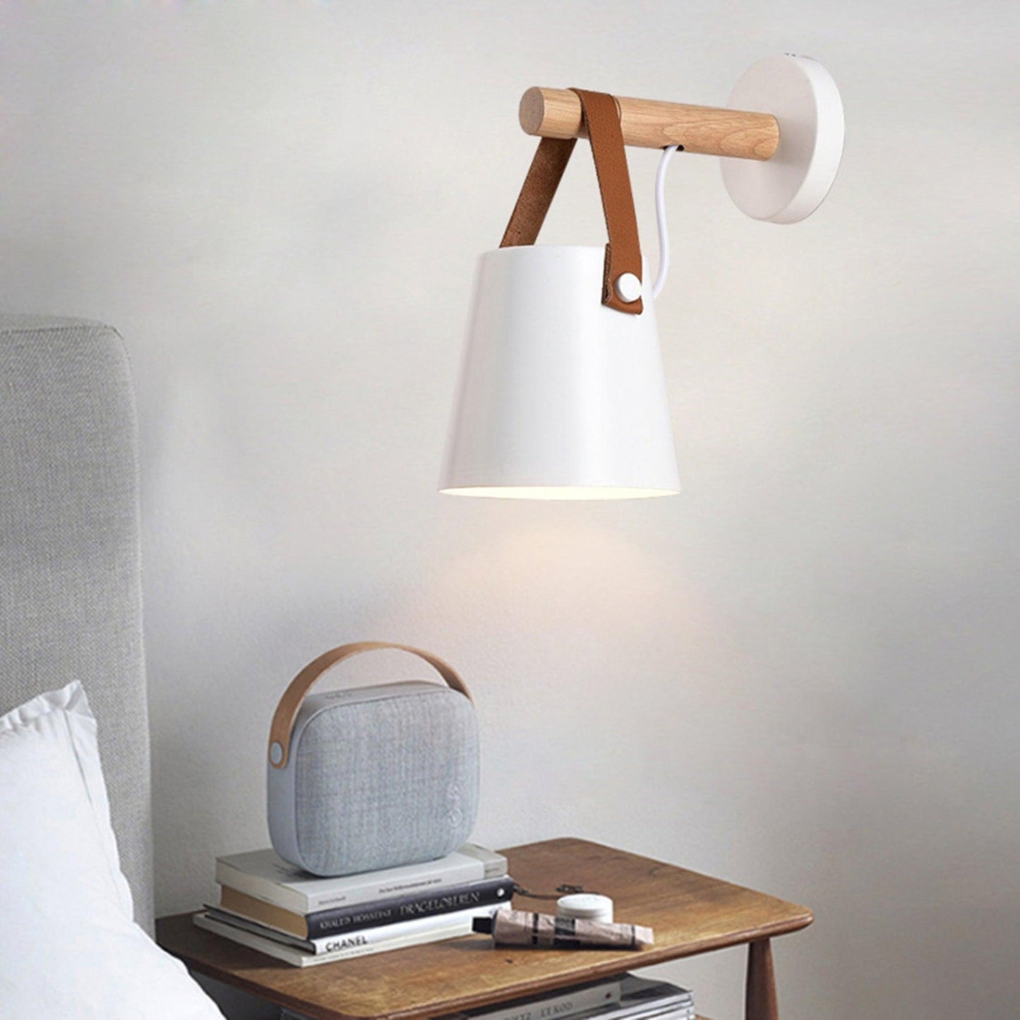 Sovrik Conical Wooden Wall Lamp | Modern Design | Eco-Friendly | Home Decor