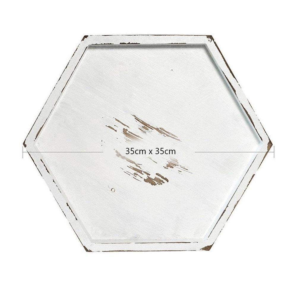 Sovrik Wooden Tray Set | Rustic Design | Versatile Use | Decoration and Serving