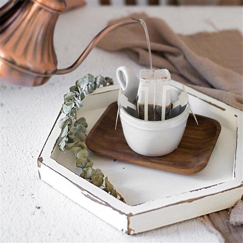 Sovrik Wooden Tray Set | Rustic Design | Versatile Use | Decoration and Serving