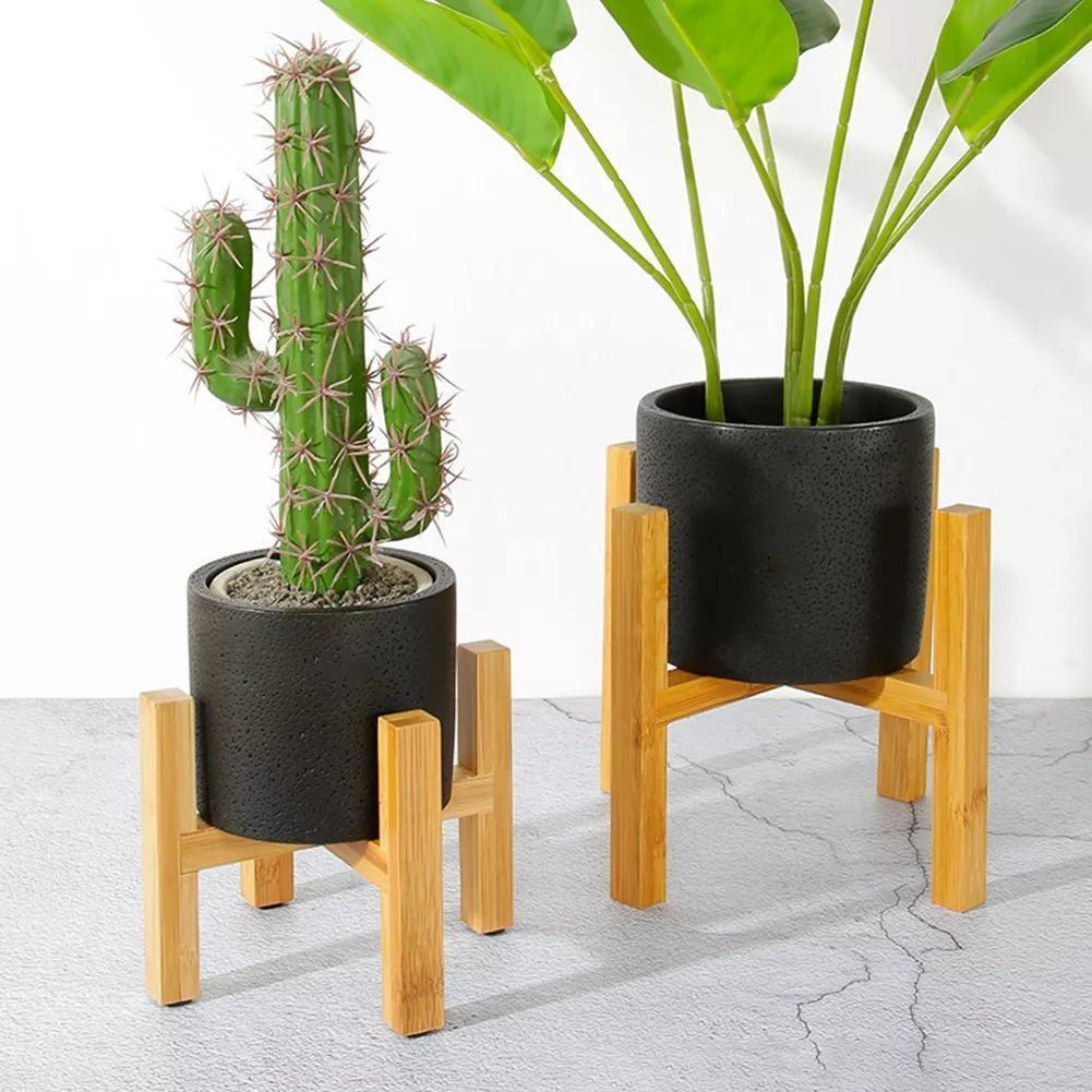 Sovrik Bamboo Plant Stand | Adjustable & Stable | Perfect for Indoor Use