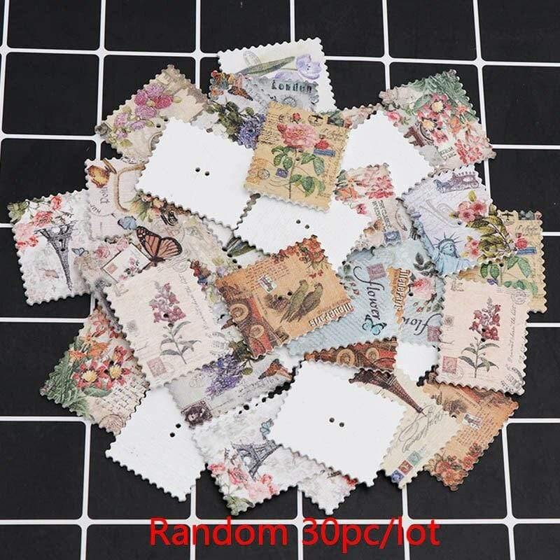 Sovrik pieces Vintage Navigation Anchor Pattern Wooden Buttons Sewing Scrapbook Craft Accessories Decorative Button Craft Embellishments 