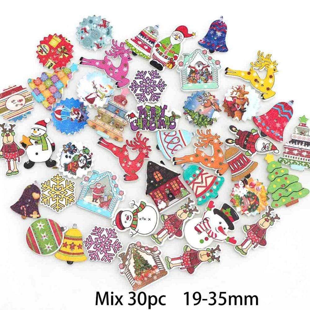 Sovrik pieces Vintage Navigation Anchor Pattern Wooden Buttons Sewing Scrapbook Craft Accessories Decorative Button Craft Embellishments 