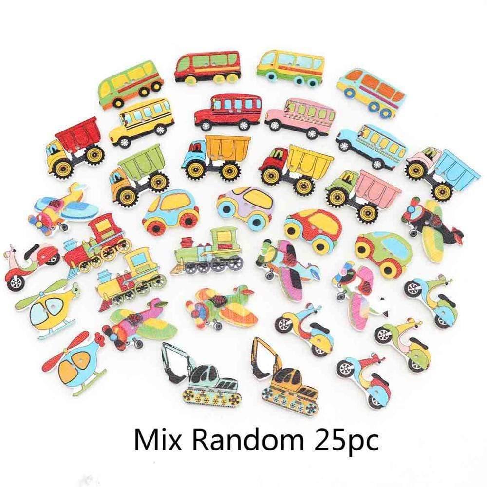 Sovrik pieces Vintage Navigation Anchor Pattern Wooden Buttons Sewing Scrapbook Craft Accessories Decorative Button Craft Embellishments 