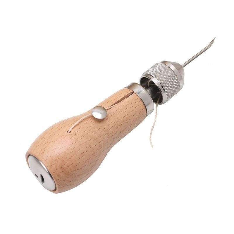 Sovrik Schnitz wax line wooden handle sewing needle stitch leather canvas tent sewing needle craft DIY hand sewing tool