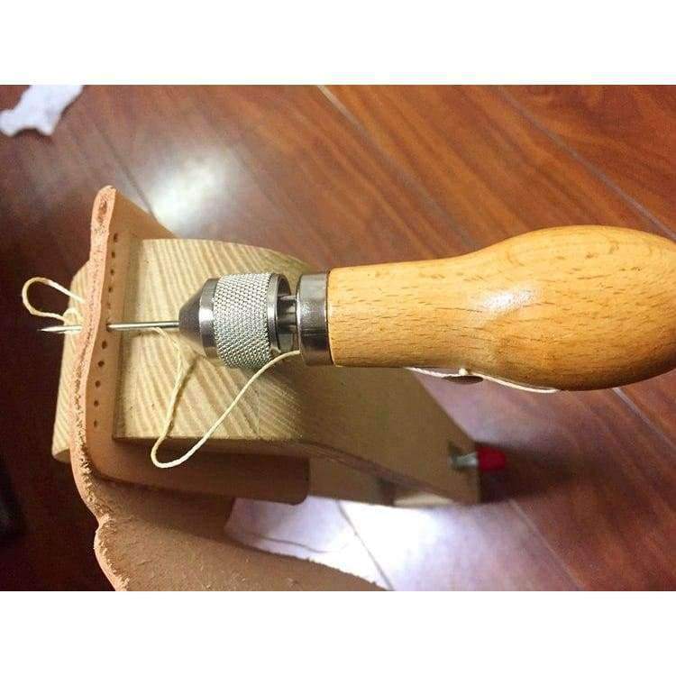 Sovrik Schnitz wax line wooden handle sewing needle stitch leather canvas tent sewing needle craft DIY hand sewing tool