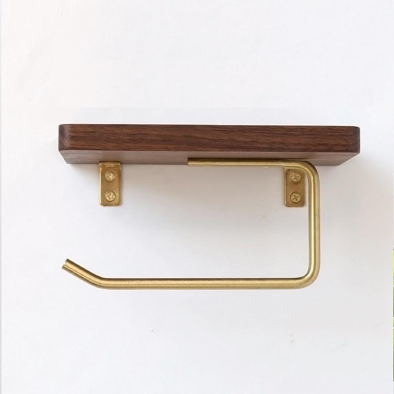 Sovrik - Stylish wooden toilet paper holder with storage