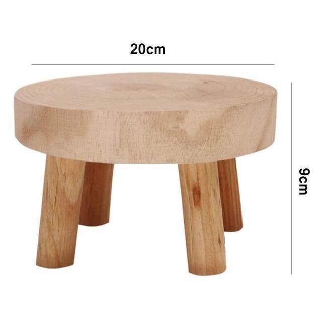 Sovrik Wooden Plant Holder | Raised Flower Pot Holder | Minimalist Design | Perfect for the Living Room