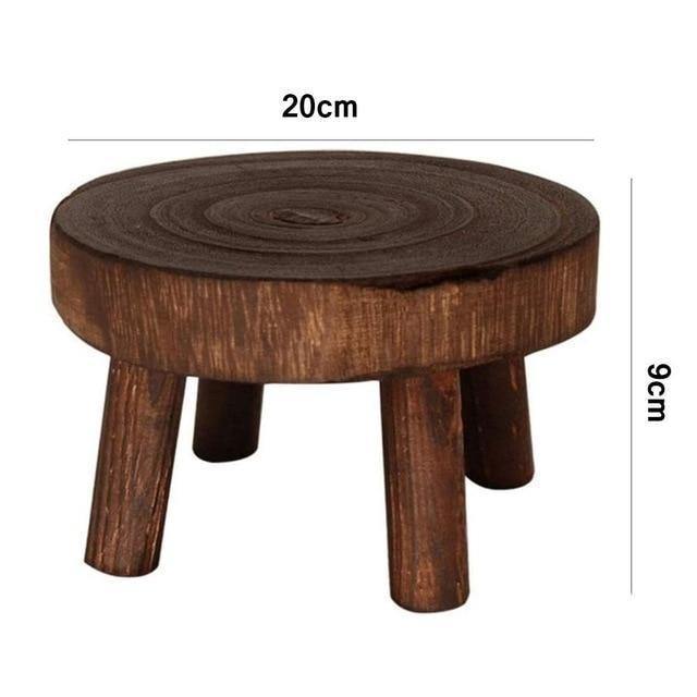 Sovrik Wooden Plant Holder | Raised Flower Pot Holder | Minimalist Design | Perfect for the Living Room
