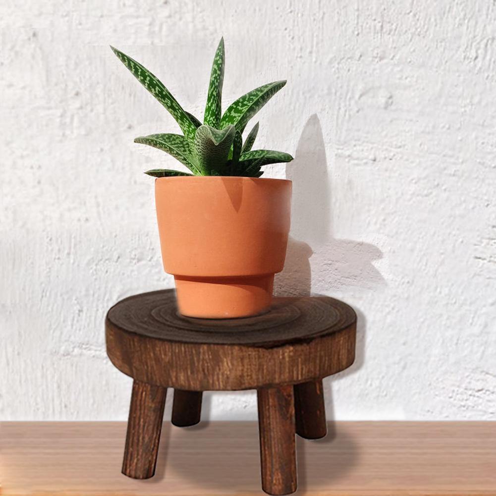 Sovrik Wooden Plant Holder | Raised Flower Pot Holder | Minimalist Design | Perfect for the Living Room